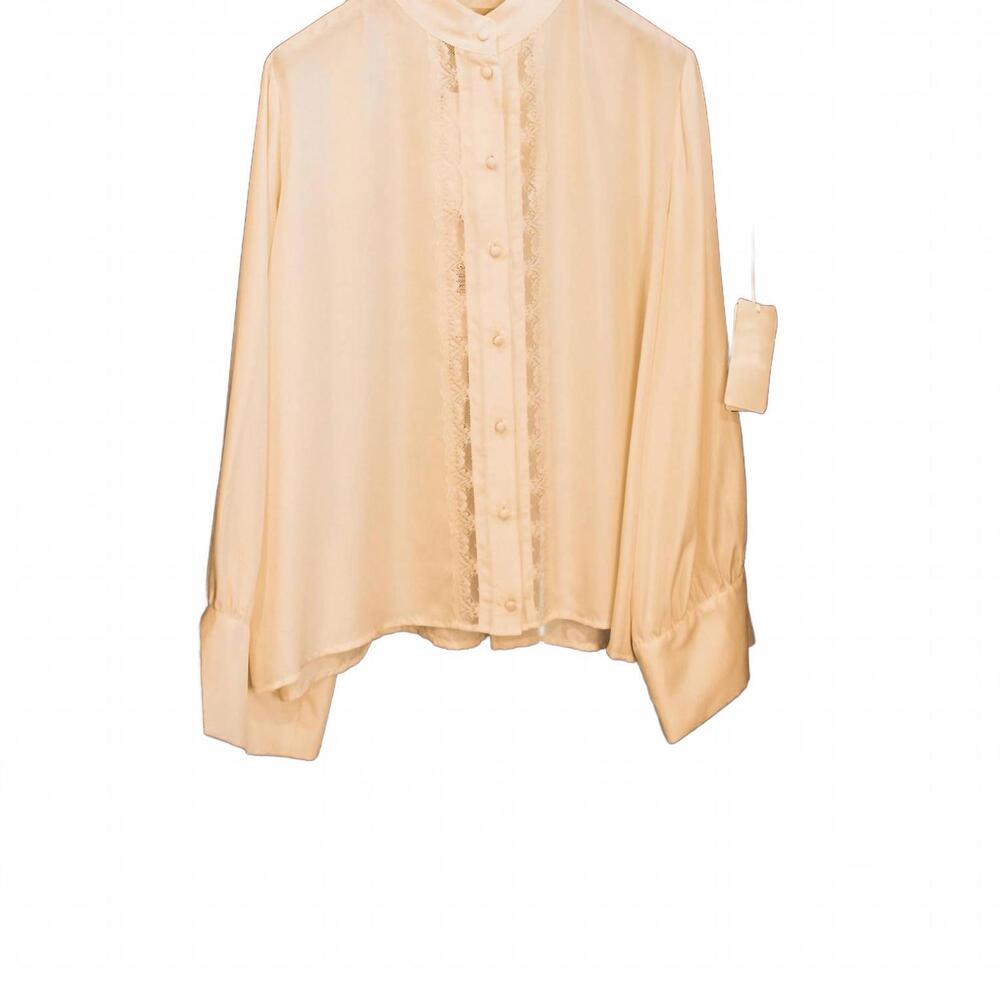 NEW MOMONI women's franklin bis blouse in ivory